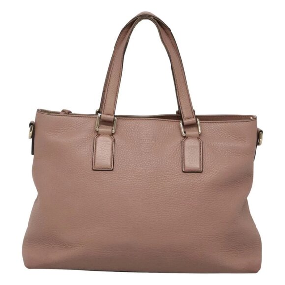 GUCCI Hand Bag Leather Outlet 2way Pink Gold - Picture 11 of 15